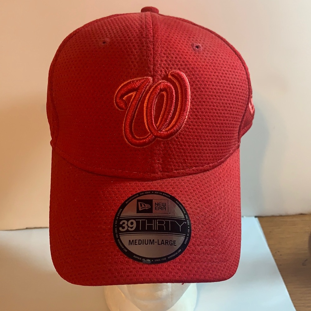 Washington Nationals Baseball Cap Hat New Era 39 Thirty Size Medium-Large Red